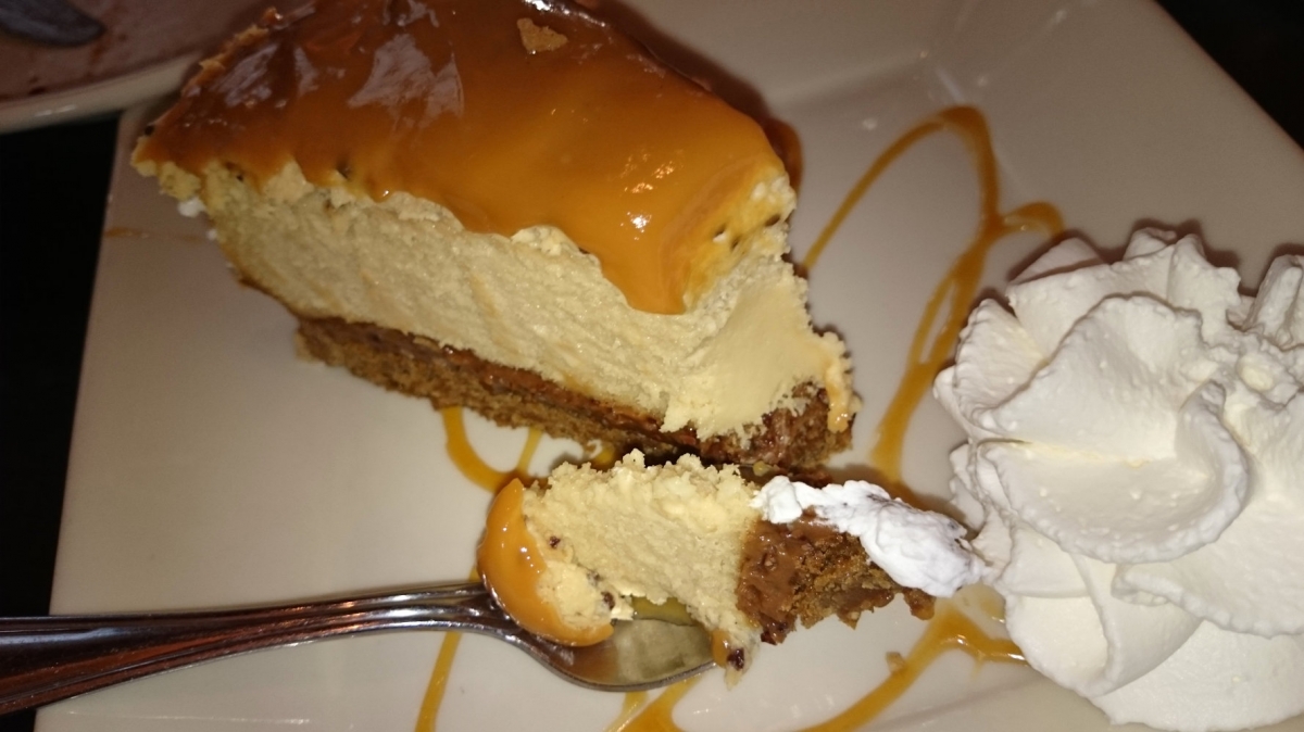 Sometimes the trainer deserves some cheesecake dessert as well.